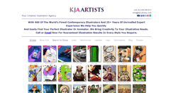 Desktop Screenshot of kja-artists.com